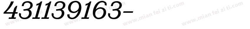 431139163字体转换