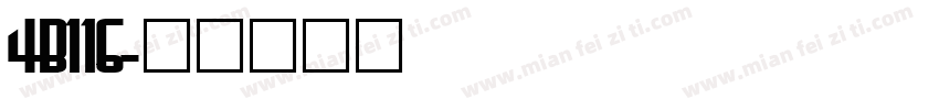 4B116字体转换