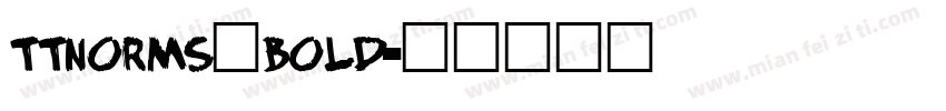 ttnorms一bold字体转换
