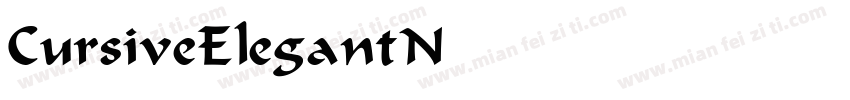 CursiveElegantNorma字体转换
