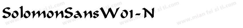 SolomonSansW01-Norma字体转换