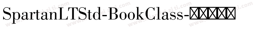 SpartanLTStd-BookClass字体转换