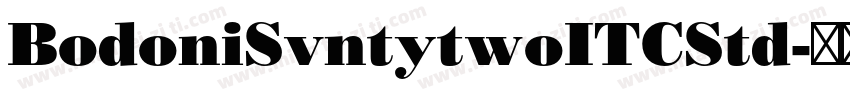 BodoniSvntytwoITCStd字体转换