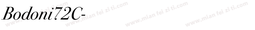 Bodoni72C字体转换