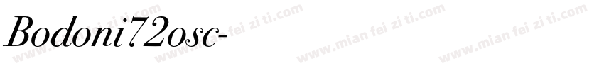 Bodoni72osc字体转换