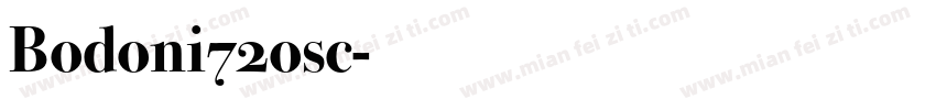 Bodoni72osc字体转换