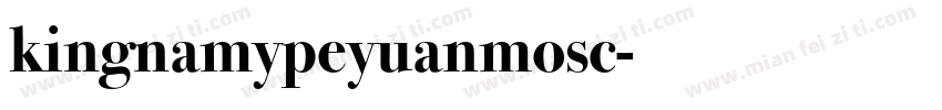 kingnamypeyuanmosc字体转换