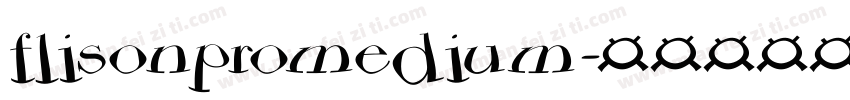 flisonpromedium字体转换