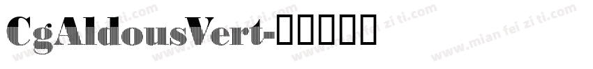 CgAldousVert字体转换