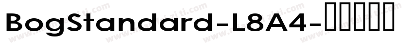 BogStandard-L8A4字体转换