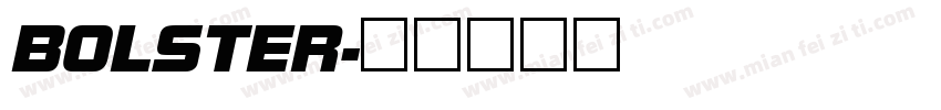 BOLSTER字体转换