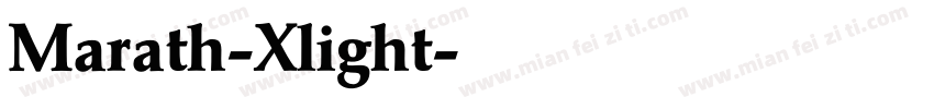 Marath-Xlight字体转换
