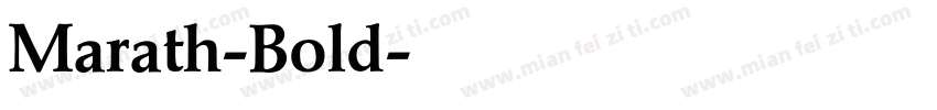 Marath-Bold字体转换