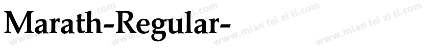 Marath-Regular字体转换