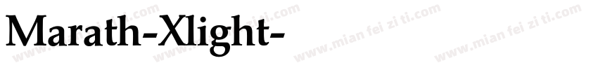 Marath-Xlight字体转换