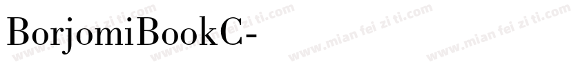 BorjomiBookC字体转换