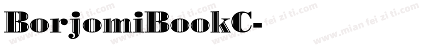 BorjomiBookC字体转换