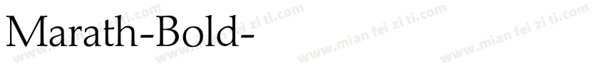 Marath-Bold字体转换