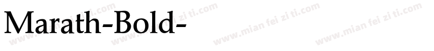 Marath-Bold字体转换