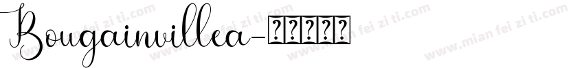 Bougainvillea字体转换