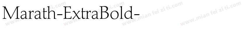 Marath-ExtraBold字体转换