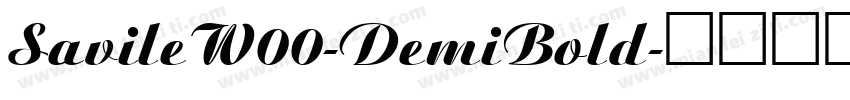 SavileW00-DemiBold字体转换