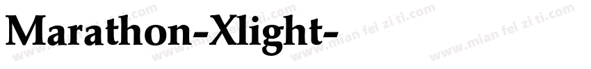 Marathon-Xlight字体转换
