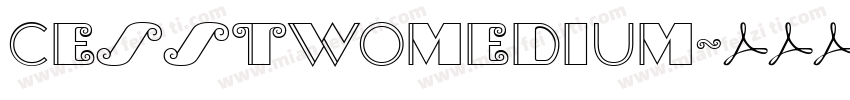 CESSTwoMedium字体转换