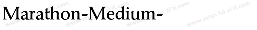 Marathon-Medium字体转换
