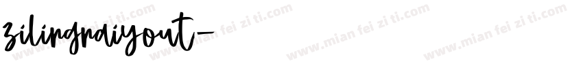 zilingnaiyout字体转换