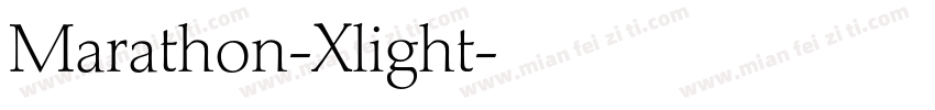 Marathon-Xlight字体转换