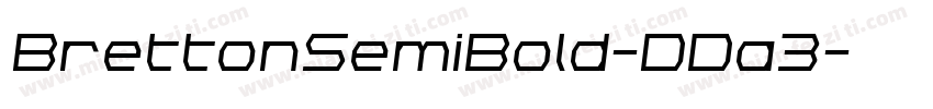 BrettonSemiBold-DDa3字体转换