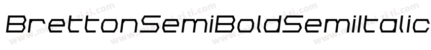 BrettonSemiBoldSemiItalic-z6RL字体转换