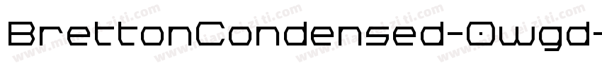 BrettonCondensed-0wgd字体转换