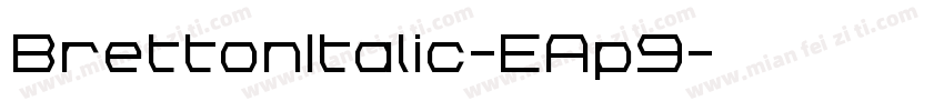 BrettonItalic-EAp9字体转换