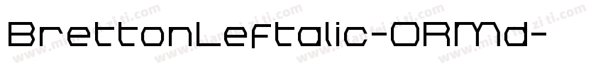 BrettonLeftalic-ORMd字体转换