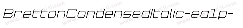 BrettonCondensedItalic-ea1p字体转换