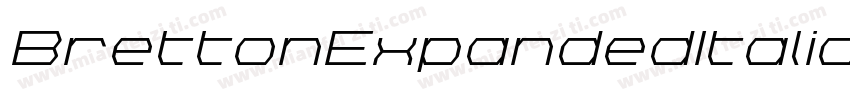 BrettonExpandedItalic-a4aE字体转换