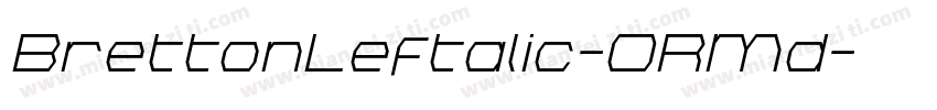 BrettonLeftalic-ORMd字体转换