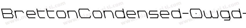 BrettonCondensed-0wgd字体转换