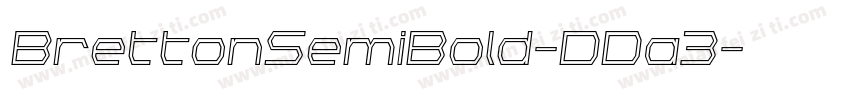 BrettonSemiBold-DDa3字体转换