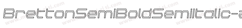 BrettonSemiBoldSemiItalic-z6RL字体转换
