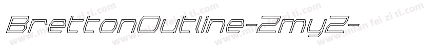 BrettonOutline-ZmyZ字体转换