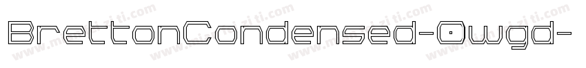 BrettonCondensed-0wgd字体转换