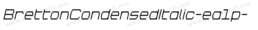 BrettonCondensedItalic-ea1p字体转换