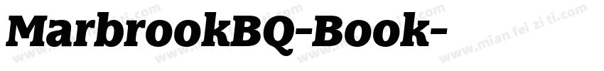 MarbrookBQ-Book字体转换