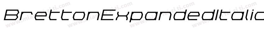 BrettonExpandedItalic-a4aE字体转换