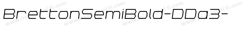 BrettonSemiBold-DDa3字体转换