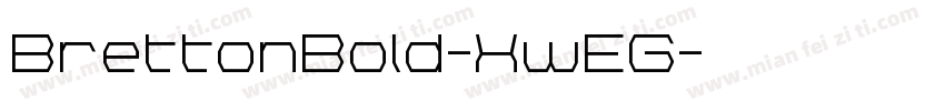 BrettonBold-XwEG字体转换
