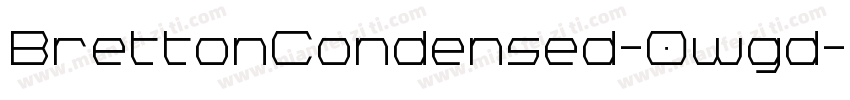 BrettonCondensed-0wgd字体转换